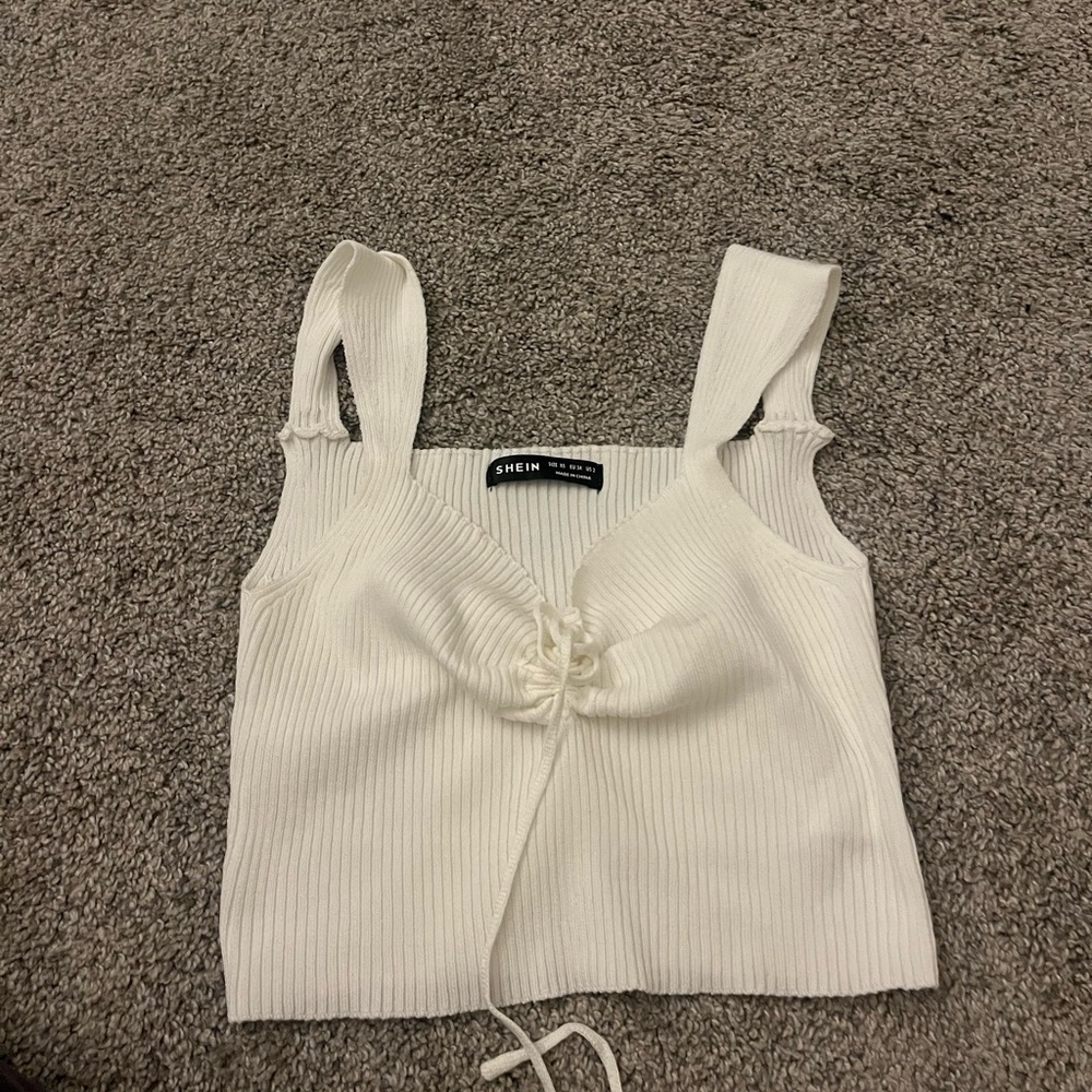 Sweater tank w adjustable ties